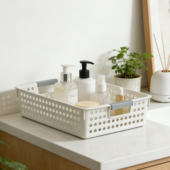 Storage Trunks, Plastic Storage Baskets Multi-Purpose Organizer Bin Waterproof Bathroom Shower Caddy Laundry Toy Organizer Easiler Clean Baskets