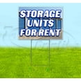 thumbnail image 1 of Storage Units For Rent (18" x 24") Yard Sign, Includes Metal Step Stake, 1 of 6