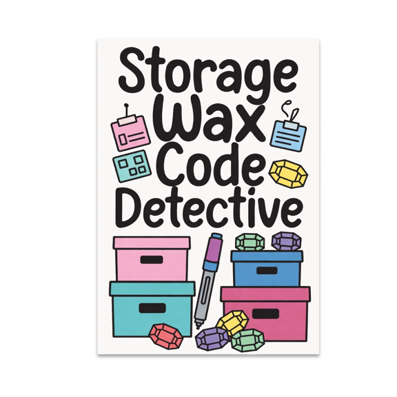 Storage Wax Code Detective Wall Art - Craft Enthusiast - 13x19 Poster Print