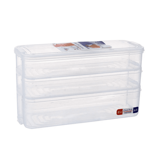Storage With Lids Clear Stackable Refrigerator Fridge Organization And