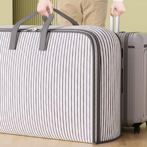 Storage bags,storage bag,fabric storage bag Large Capacity Fabric Storage Bag with Zipper and Handles for Clothes Blankets Bedding Closet Organizer Home Storage