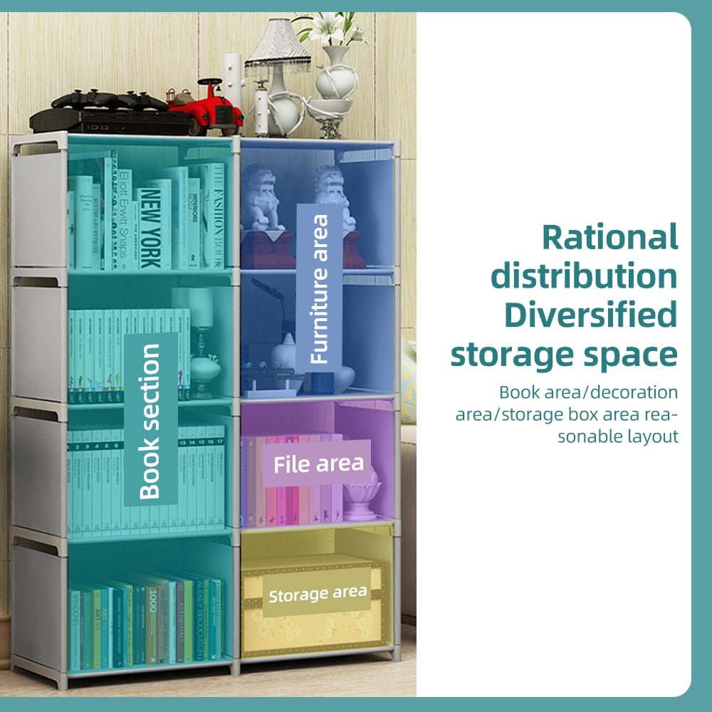 Storage rack,8 Tall 8 Shelves Room 5-tier Book 8 / Study / Office ...