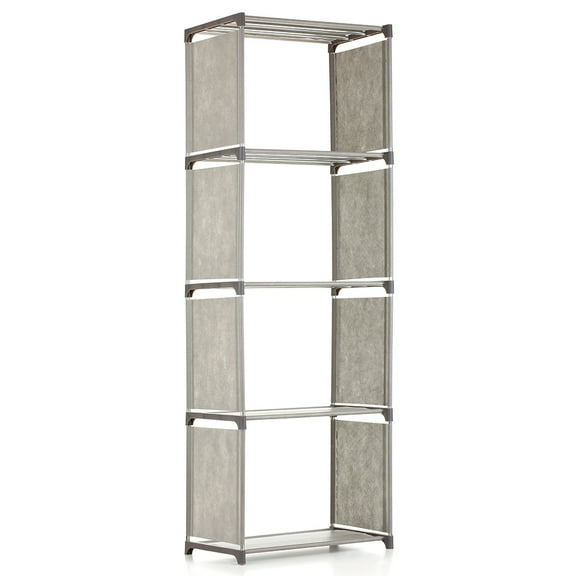 Storage rack,Bin Books Display Books Display Unit Shelves Bin Books Book Shelves Bin Qinquan Rookin Grey 5-Shelf
