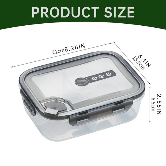 Storage rack Kitchen Rack Cabinet Shelf For Office Supply Plastic Gray 1PC Bento Lunch Box