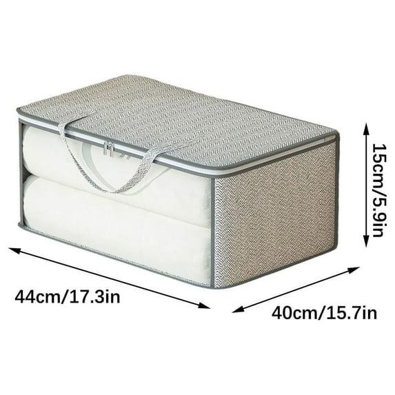 kladzum Zipper Storage Bag Moving Quilt Storage Basket Travel Large-capacity Clothing Storage Bag