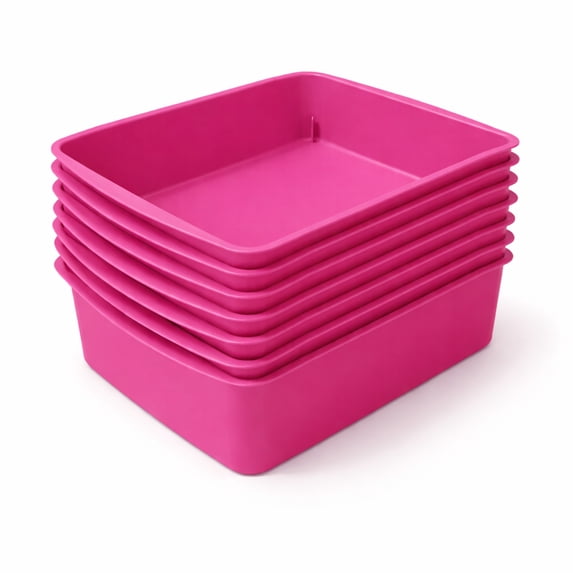 Pen+Gear Tropical Blossom Paper Tray, 13.15 x 10.25 x 2.95 inches, 7-Pack