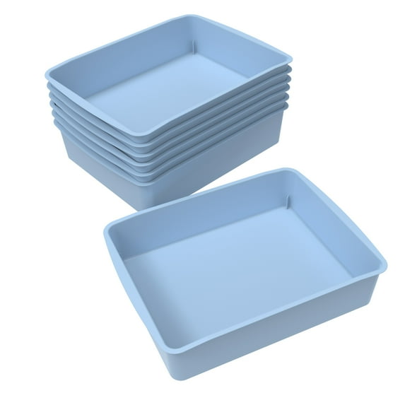 Pen+Gear Paper Tray, 13.15 x 10.25 x 2.95 in, Victory Blue, 7-Pack