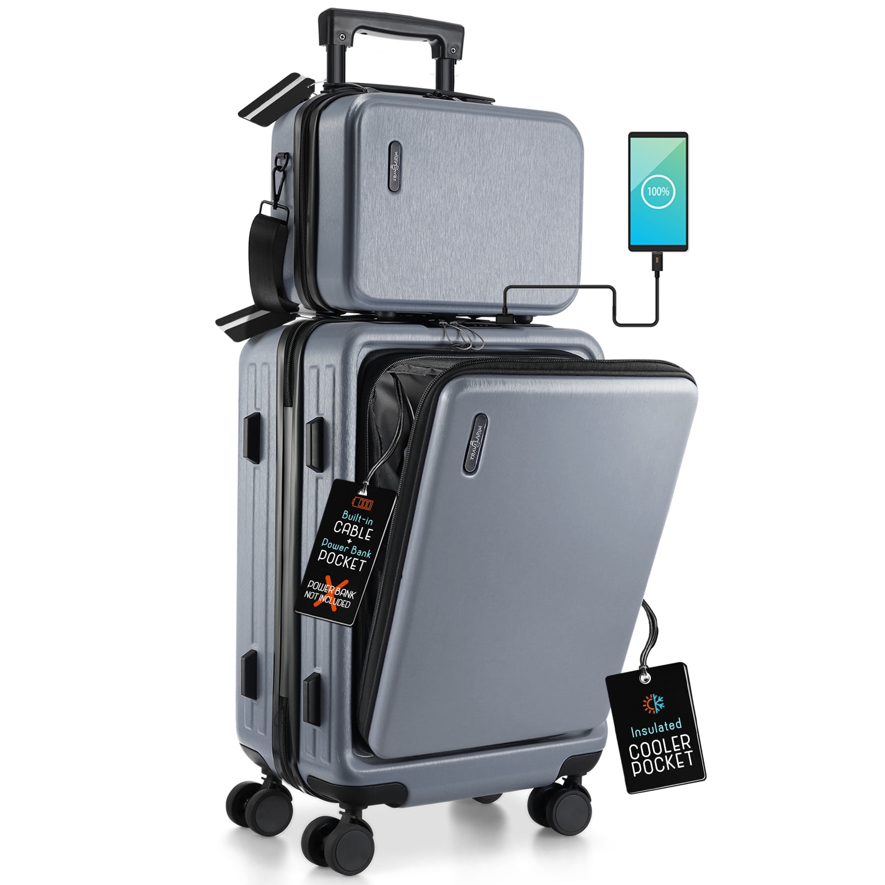 Free Shipping! StorageBud 20 inch Hardside CarryOn Expandable Luggage