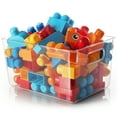 thumbnail image 1 of StorageBud Clear Storage Bins , 11X8X6" Plastic Containers,1 Pack Storage Containers, 1 of 7