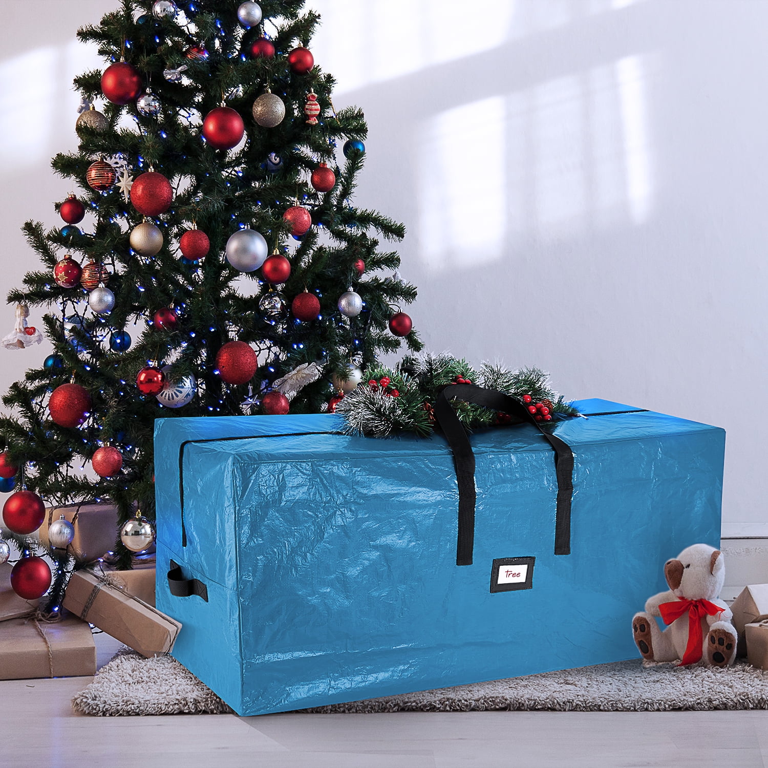 StorageBud Waterproof Polyethylene Plastic Storage Bag, Blue