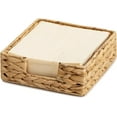 thumbnail image 1 of StorageWorks Water Hyacinth Guest Towel Holder for Bathroom, Wicker Napkins Baskets for Dinning Room, Rattan Napkin Holders for Tables, 7 ½"L x 7 ½"W x 2 ¾"H, 1 Pack, 1 of 9