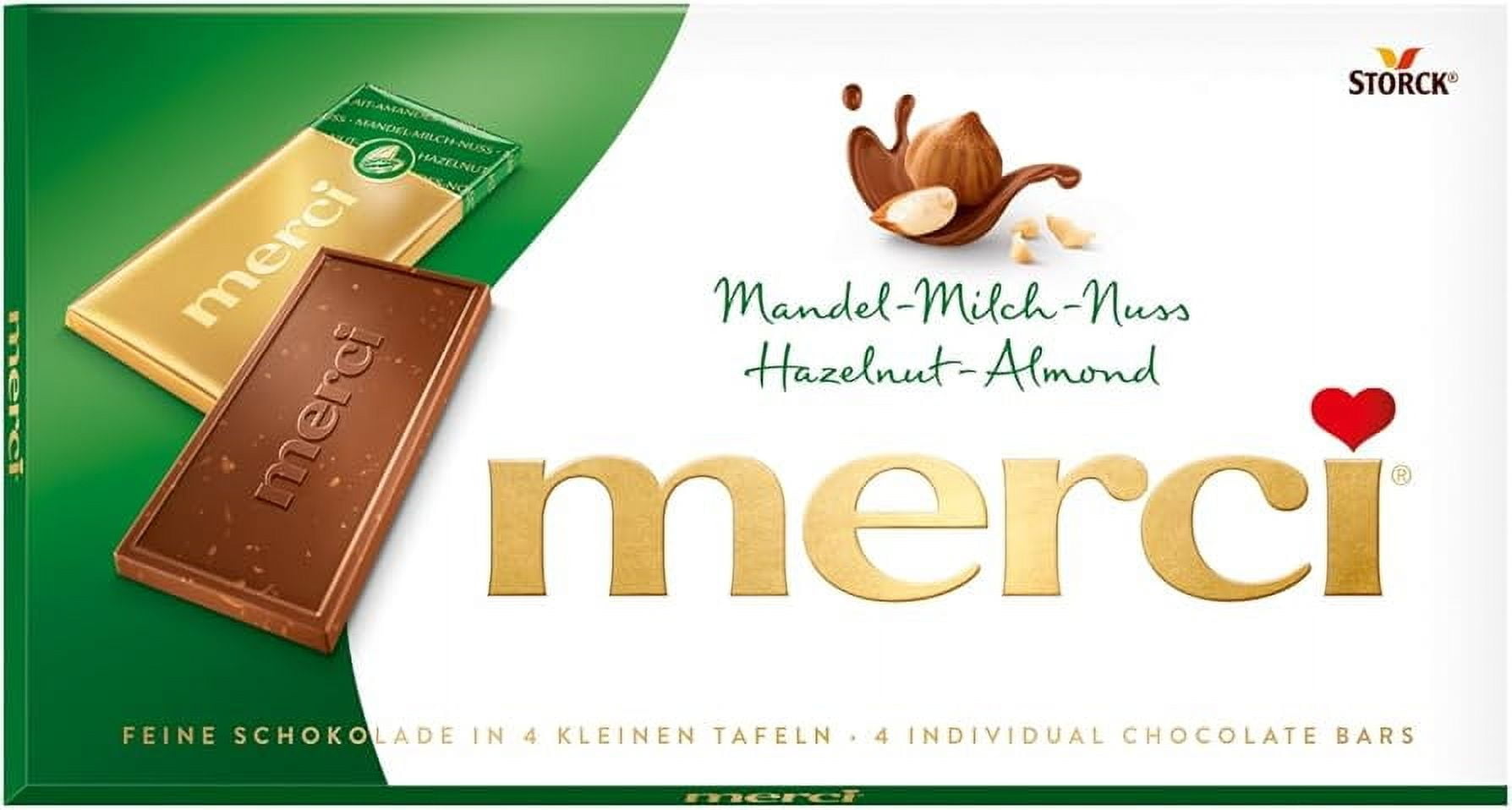 Storck MERCI Hazelnut chocolate bars 100g/3.52 oz - Walmart.com