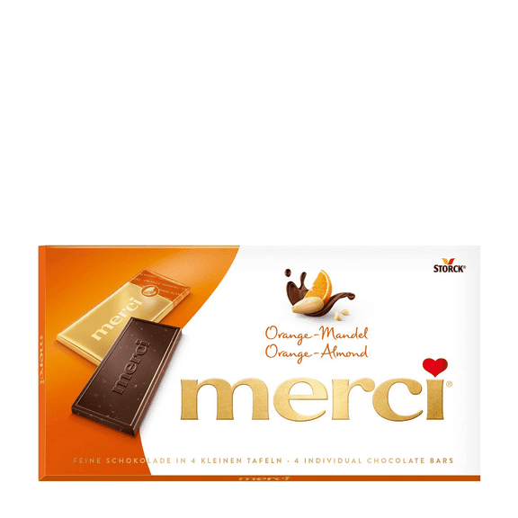 Storck MERCI Orange Almond Chocolate chocolate bars 100g/3.52 oz