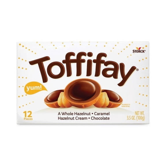 Storck Toffifay Caramel Candy, 3.5 oz Box, 4/Pack, (30200003)