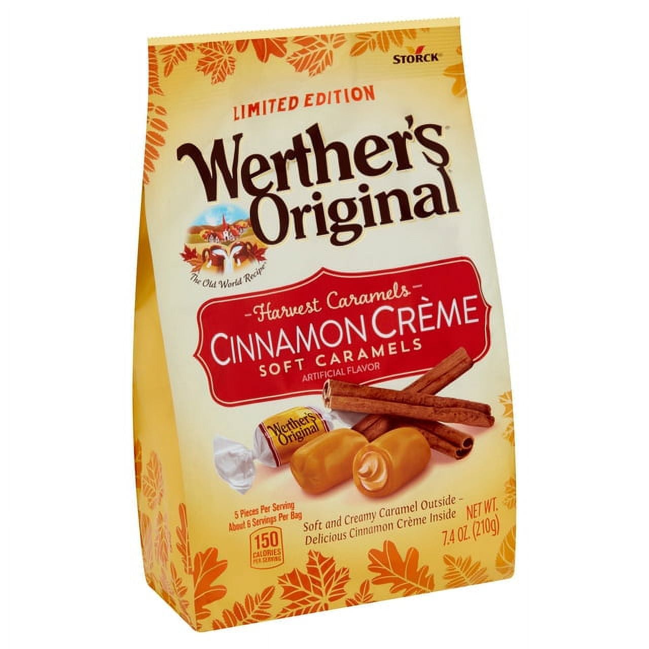 Storck Werther's Original Harvest Caramels Cinnamon Crème Soft Caramels