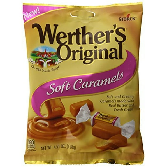 Werther's Original Soft Caramel Candies 4.51 oz. (Pack of 12)