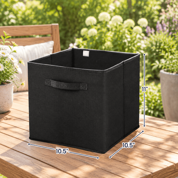 Storcubes (8 Pack) | Black Fabric Cube B11"x11"