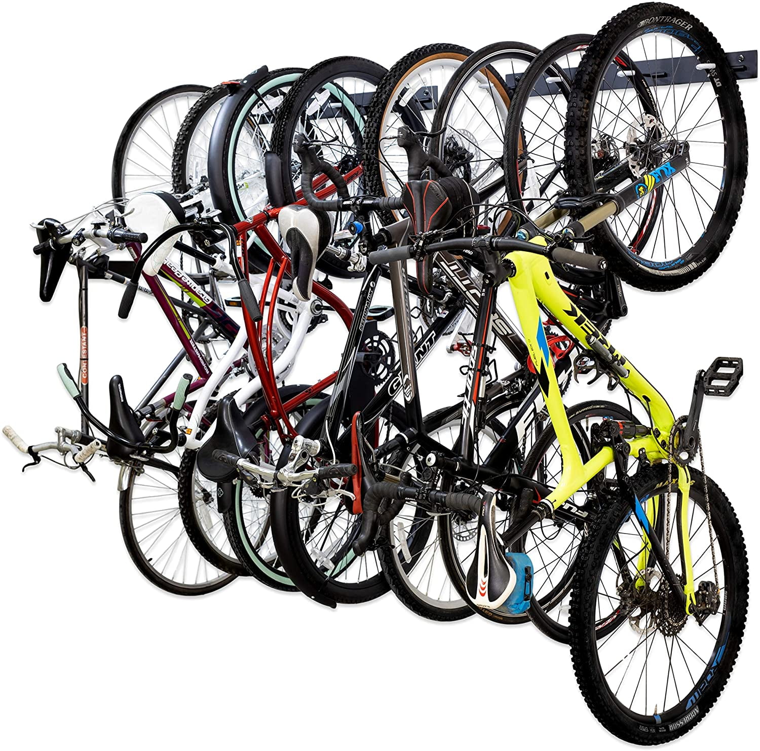 Store BLAT 8 Bike Wall Storage Rack, 2 Pack Bike Rack for Garage, Heavy