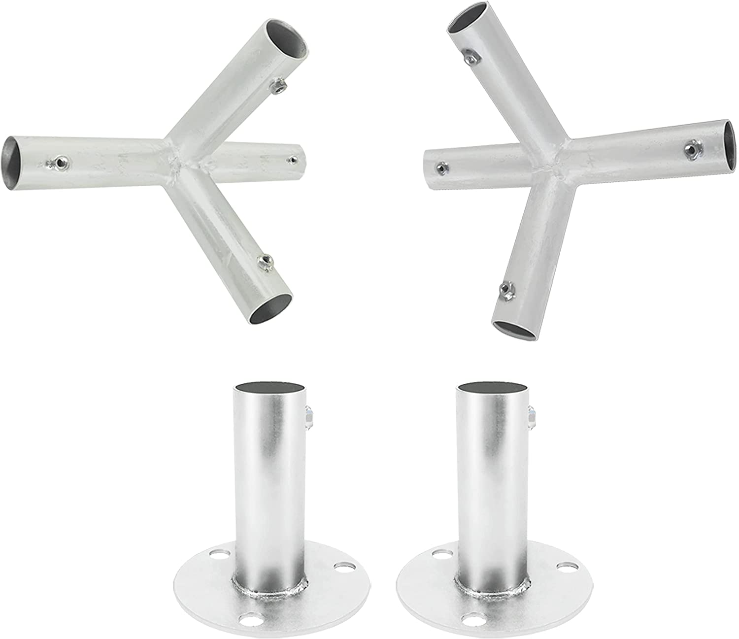 Store Canopy Fittings KIT for Frame Slant Roof, Heavy Duty Galvanized Steel Canopy Fittings for