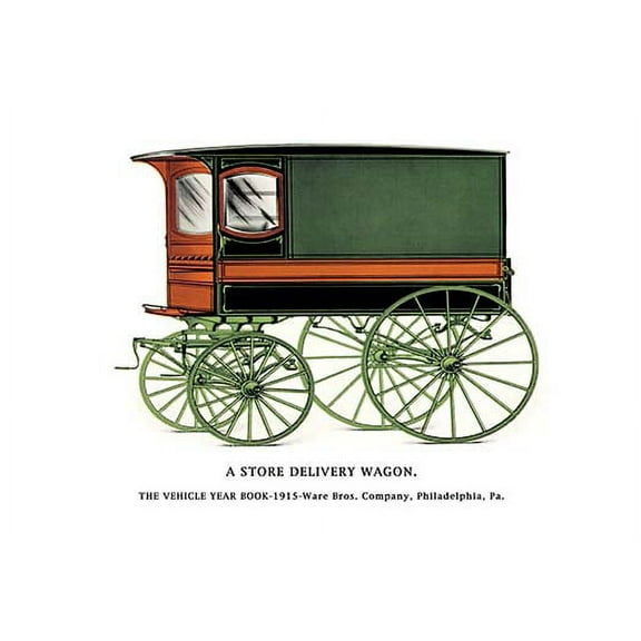 Store Delivery Wagon Fine art canvas print (20" x 30")