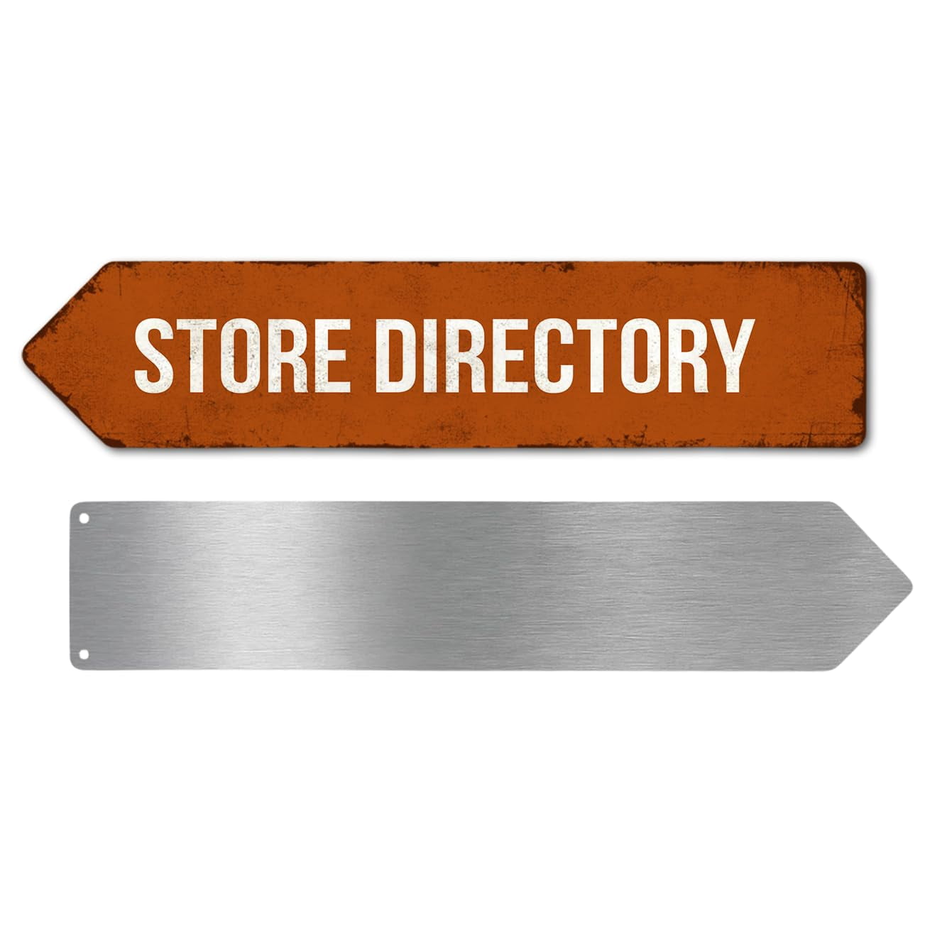 Store Direction Signage Store Directory Metal Sign by DC | Arrow Metal Directional Signage for ...