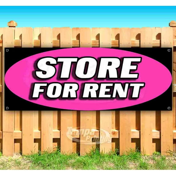Store For Rent 13 oz Vinyl Banner With Metal Grommets