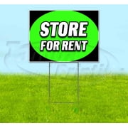 Store For Rent 18 x 24 Yard Sign, Includes Metal Step Stake