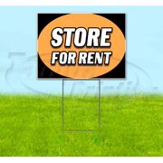 Store For Rent 18 x 24 Yard Sign, Includes Metal Step Stake