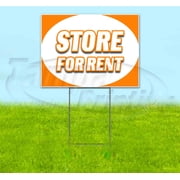Store For Rent 18 x 24 Yard Sign, Includes Metal Step Stake