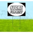 thumbnail image 1 of Store For Rent (18" x 24") Yard Sign, Includes Metal Step Stake, 1 of 6