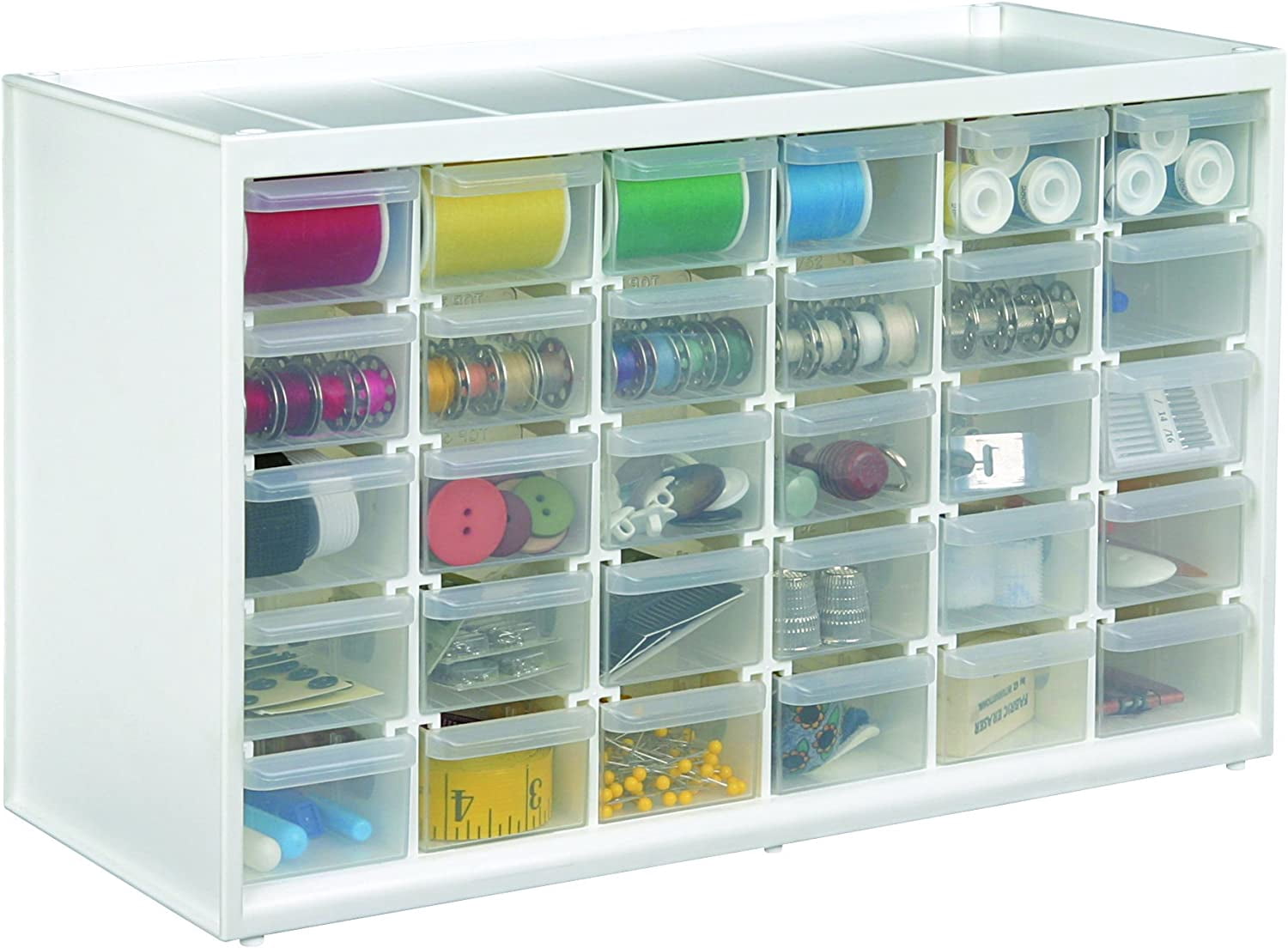 Store-In-Drawer Cabinets - Wall Mountable Storage Cabinet with 30 Drawers, Art & Craft Organizer