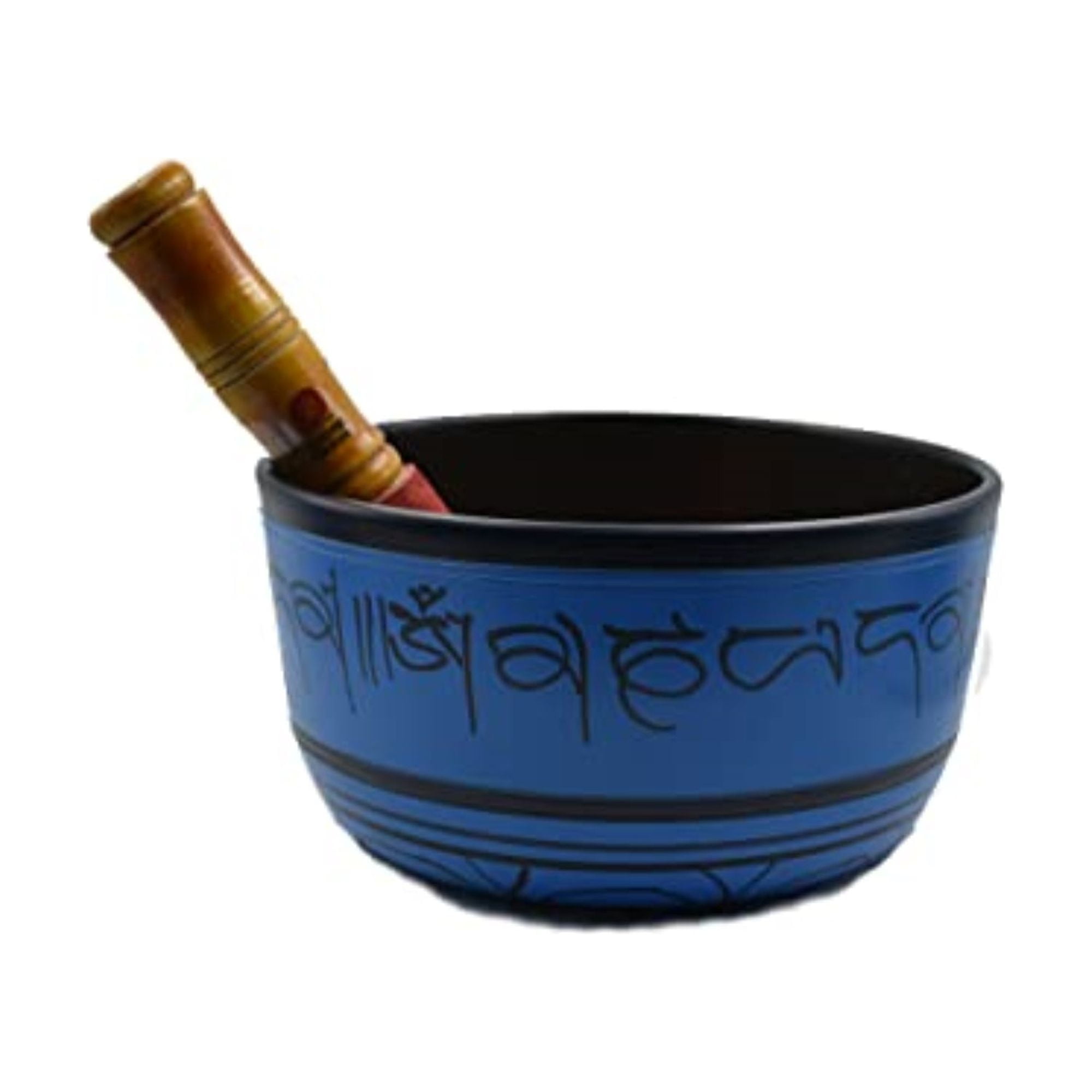 Tibetan Blue Yoga Meditation OM Singing Bowl 