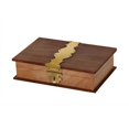 thumbnail image 1 of Store Indya Handmade Wooden Keepsake Jwellery Organizer Box (Brass Design) Mother's Day Gift, 1 of 5
