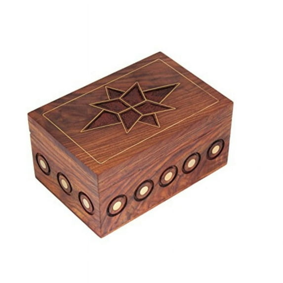 Store Indya Wooden Jewelry Box Storage Jewellery Organizer Keepsake Accessory Holder by storeindya.