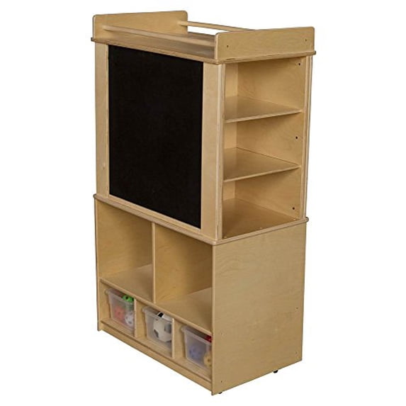 Store-It-All Teaching Center with 3-Translucent Trays