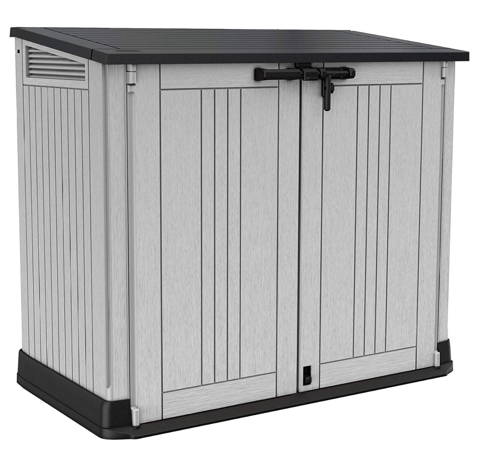Store It Out Nova Outdoor Garden Furniture Storage Shed Light Grey with