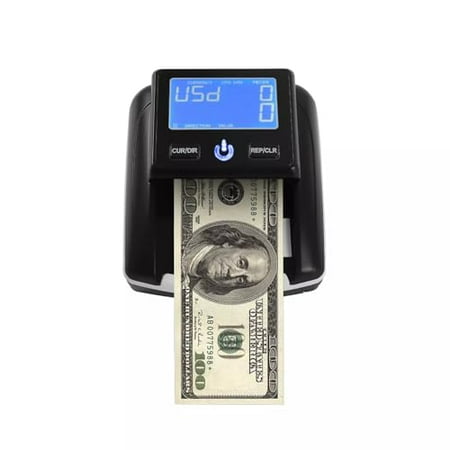 Store Money Detector,Portable Money Digit Counter Usd & EUR Bill Checker Machine-Counting Range 1-999 Sheets,Large Led Display Screen/USB Port for Stores,Shopping Malls,Banks,Companies.