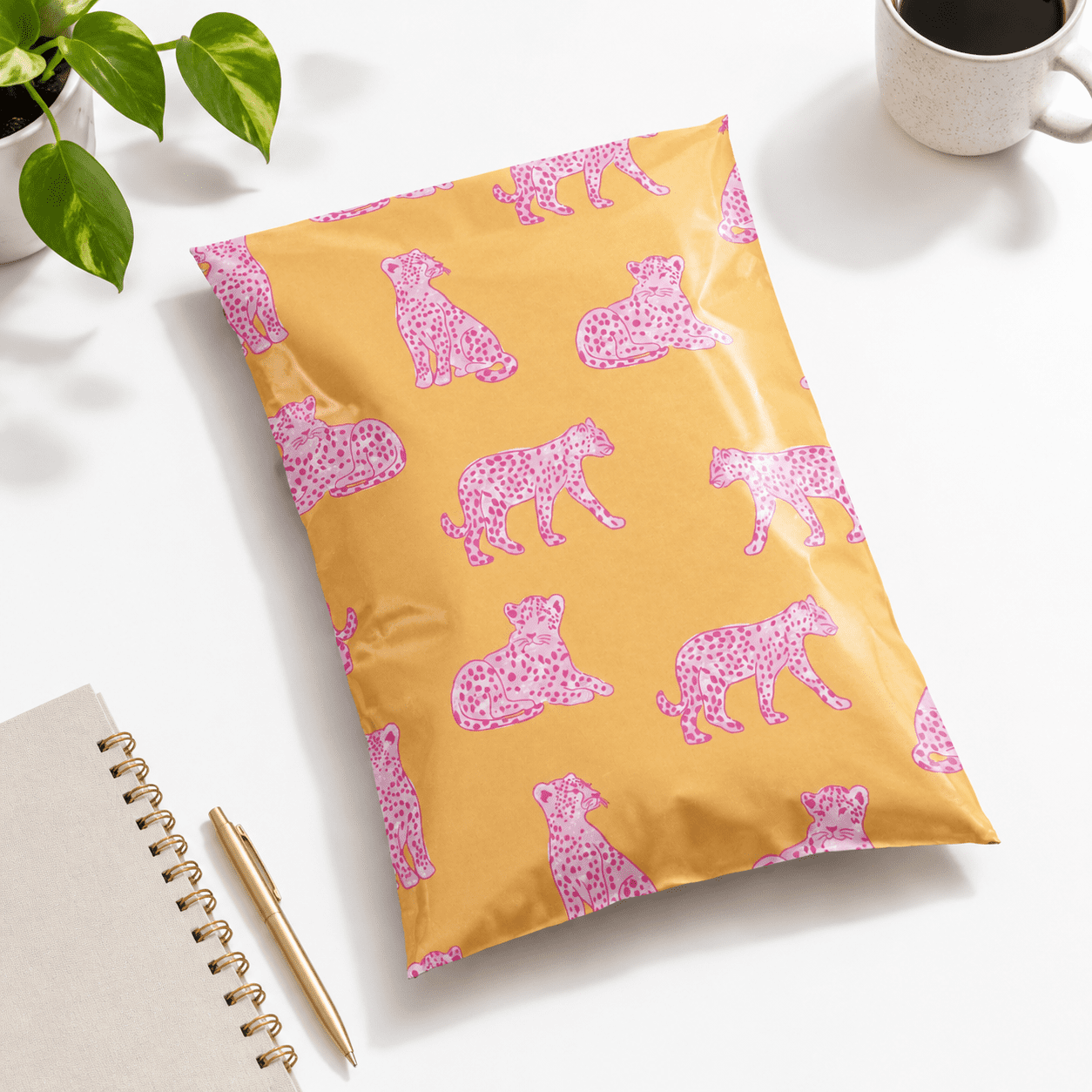 Store Poly Mailers 10x13 Pink Leopard 100 Pack - Walmart.com
