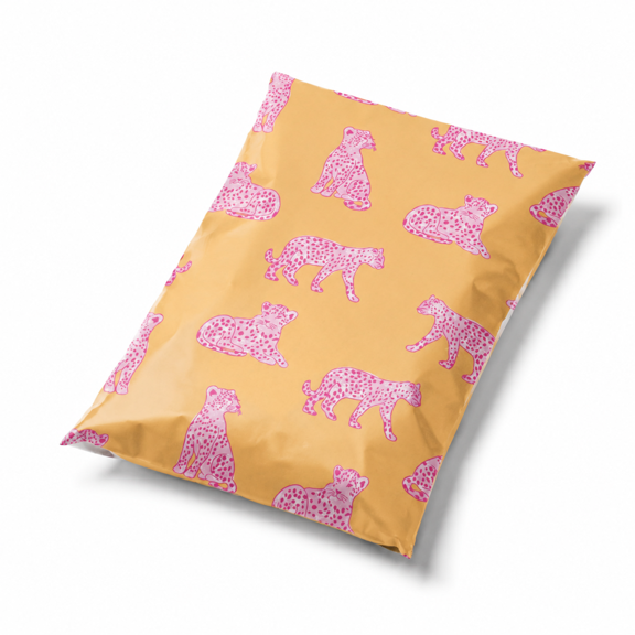 Store Poly Mailers 14.5x19 Pink Leopard 100 Pack