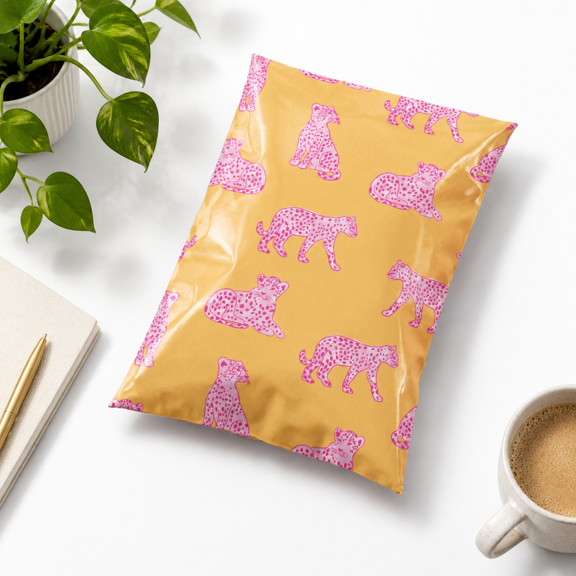 Store Poly Mailers 14.5x19 Pink Leopard 100 Pack