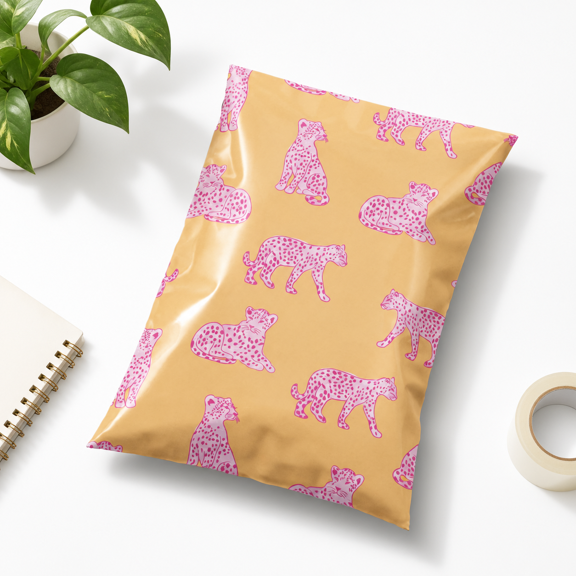 Store Poly Mailers 14.5x19 Pink Leopard 100 Pack