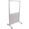 thumbnail image 1 of Store Rolling Mobile Magnetic Whiteboard Room Divider Dry Erase Board for Home or Classroom (Combo Whiteboard/Tackboard, 40" W x 72" H), 1 of 9