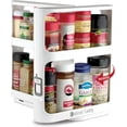 thumbnail image 1 of Cabinet Caddy Spice Rack Organizer for Cabinet, Pull & Rotate, 2-Tier, 1 of 9