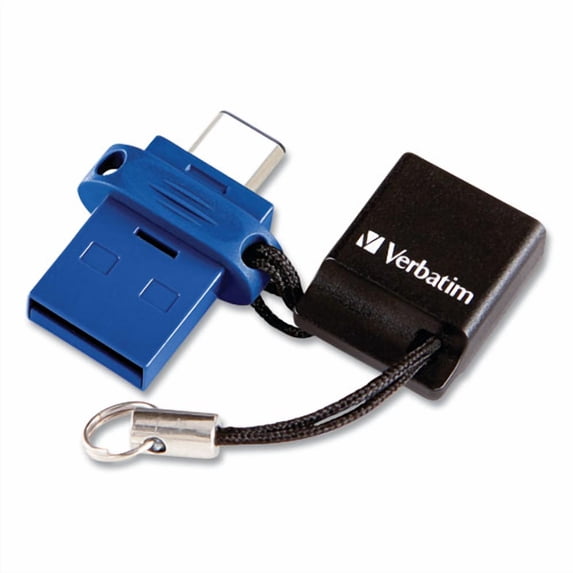 Store 'n' Go Dual Usb 3.0 Flash Drive For Usb-C Devices, 64 Gb, Blue | Bundle of 2 Each