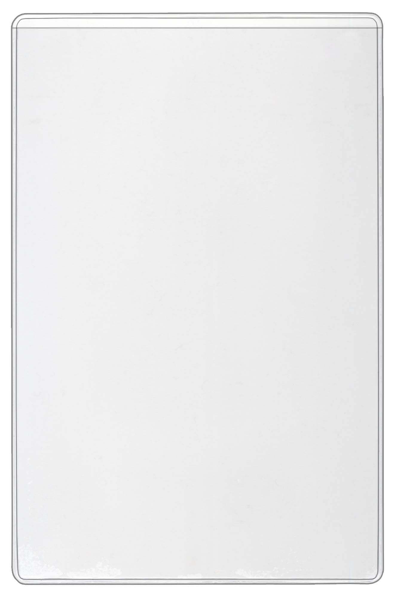 StoreSMART - Peel & Stick Pocket - 6" x 9 1/2" Open Short Side - 10-Pack - Clear Vinyl Plastic - STB109S-10
