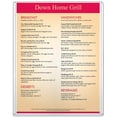 thumbnail image 1 of StoreSMART - Rigid Plastic Menu - 8.5" x 11" - 10-Pack - HPP812X11-MENU-10, 1 of 5