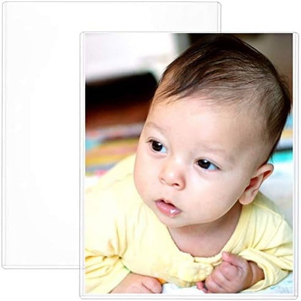 STORE SMART Rigid Print Protectors - 5 Pack, 6x9 Inch Acrylic Top Loaders For Menus, Photos, Documents