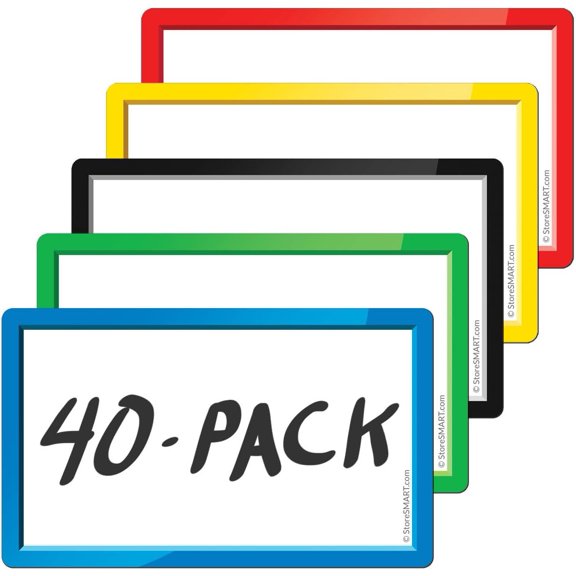 StoreSMART - Smart Magnetic Cards - Variety 40-Pack - SMC3X5VP40