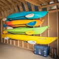 thumbnail image 1 of Kayak Wall Mount, 4 Level Garage Hanger, Black Steel, 1 of 6