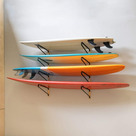 Avon Surfboard Wall Rack, Solid Wood, Home, Garage Surf Storage, Surfboard Display Hanger